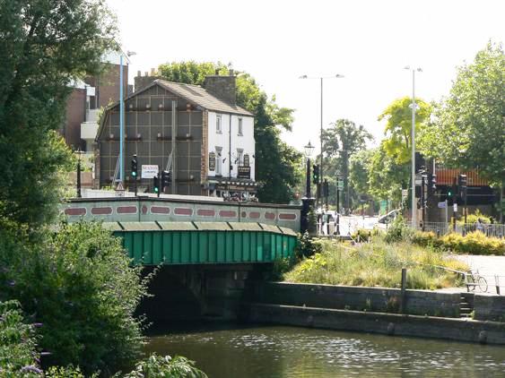 Brentford Bridge and O'Briens pub