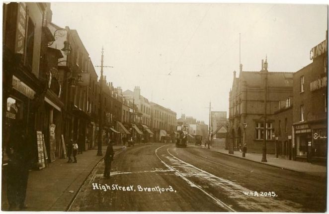 View of the Fire Station, looking east