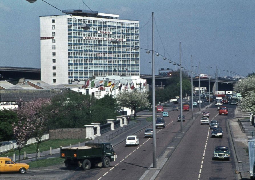 View of the Great West Road from the iron bridge