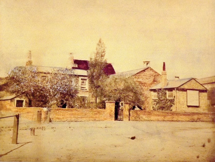 Tinted photo, Boys' National School, The Ham