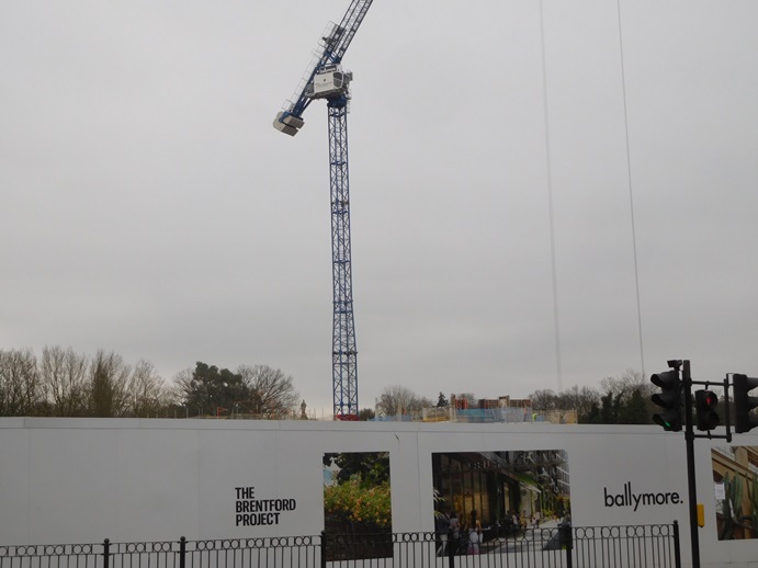 View of the development site from Market Place