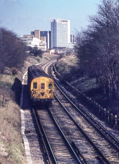 Train near Syon Lane bridge